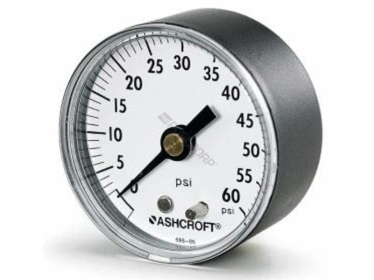 2″ 060PSI .25″ BTM MOUNT ABS PRESSURE GAUGE Aquarian Pools & Spas